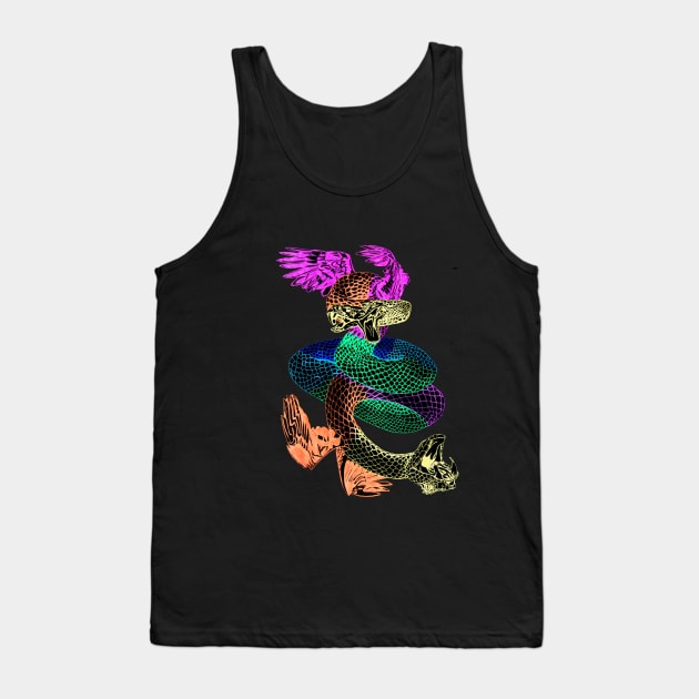 Feathered Serpent Tank Top by RaLiz